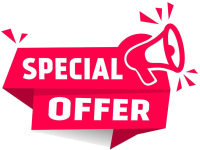 special-offer-banner-label-icon-with-megaphone-flat-design-illustration-on-white-background-vector